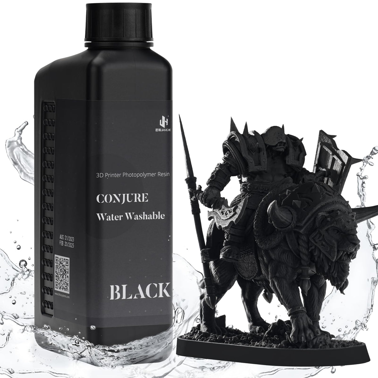 Chitu Systems Water Washable Resin 1KG,Faster Post-Processing, 405nm Standard Photopolymer Resin for 8K/10K/12K/LCD/DLP/SLA 3D Printers,Near-Expiry Resin - Limited Stock (Black, 1000g) chitu systems