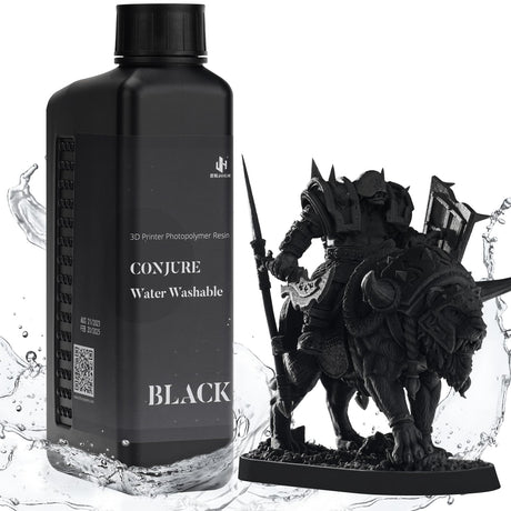 Chitu Systems Water Washable Resin 1KG,Faster Post-Processing, 405nm Standard Photopolymer Resin for 8K/10K/12K/LCD/DLP/SLA 3D Printers,Near-Expiry Resin - Limited Stock (Black, 1000g) chitu systems