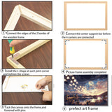 2 Set 16"X 20" DIY Wood Canvas Stretcher Bars,Removable Canvas Frames Kit,Lightweight Sturdy Stretcher Frames for Oil Painting,Diamond Painting,Canvas Painting and Needle Arts Supplies (16in*20in) BROTOSPAC