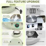 MZOKUU Pottery Wheel for Kids 6” Turntable Pottery Wheel with Led Ambient Light Adjustable Speed 2 Ways Rotation 18PCS Complete Pottery Wheel Kits ABS Detachable Basin Craft Gifts for Beginners/Adults MZOKUU