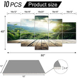 10 Pack Acoustic Panels jungle seychelles island Acoustical Soundproof Wall Panels Sound Absorbing Panel Reduce Room Echo Reverberation Acoustic Treatment AT5ZR4PD