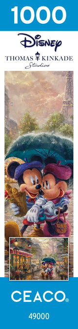 Ceaco - Thomas Kinkade - Disney - Mickey & Minnie in Paris - 1000 Piece Jigsaw Puzzle Ceaco