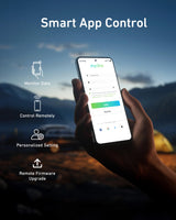 GROWATT Portable Power Station: Infinity 2000 Solar Generator 2048Wh LifePO4 Battery 2200W AC Output Expandable to 6144Wh,1.6H Fast Charging, for Home Use, Outdoor Camping, RV and Emergency Backup GROWATT