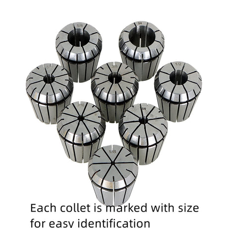 LiGuVCY 1/8-3/4 Inch Spring Collet ER32 Spring Collet Set for CNC Workbench Engraving and Milling Lathe Tools 8 Piece LiGuVCY
