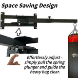 shikoyi Wall Mount Heavy Punching Bag Hanger Space-Saving Design Minimize Noise and Vibration Heavy Duty Construction for Boxing, Muay Thai and MMA Training shikoyi