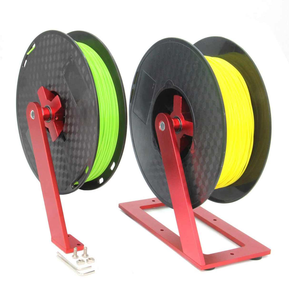 Zeberoxyz 3D Printer Filament Holder Rotate Spool with Base Filament Mount Rack Bracket Used for TPU/PLA/ABS/Nylon/Wood 3D Printing Material-Not included Filament (Rotate Spool with Base) Zeberoxyz