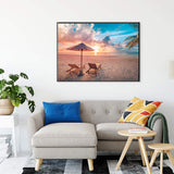 Rocorose 1000 Piece Jigsaw Puzzle, Inspirational Beach Puzzles for Adults and Families, Tropical Ocean Sunrise Sunset Scene Nature Puzzle, HD Quality Challenging Landscape Photo Puzzle Games Rocorose