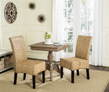 Safavieh Home Collection Luz Natural Wicker Dining Chair (Set of 2), 18" Safavieh
