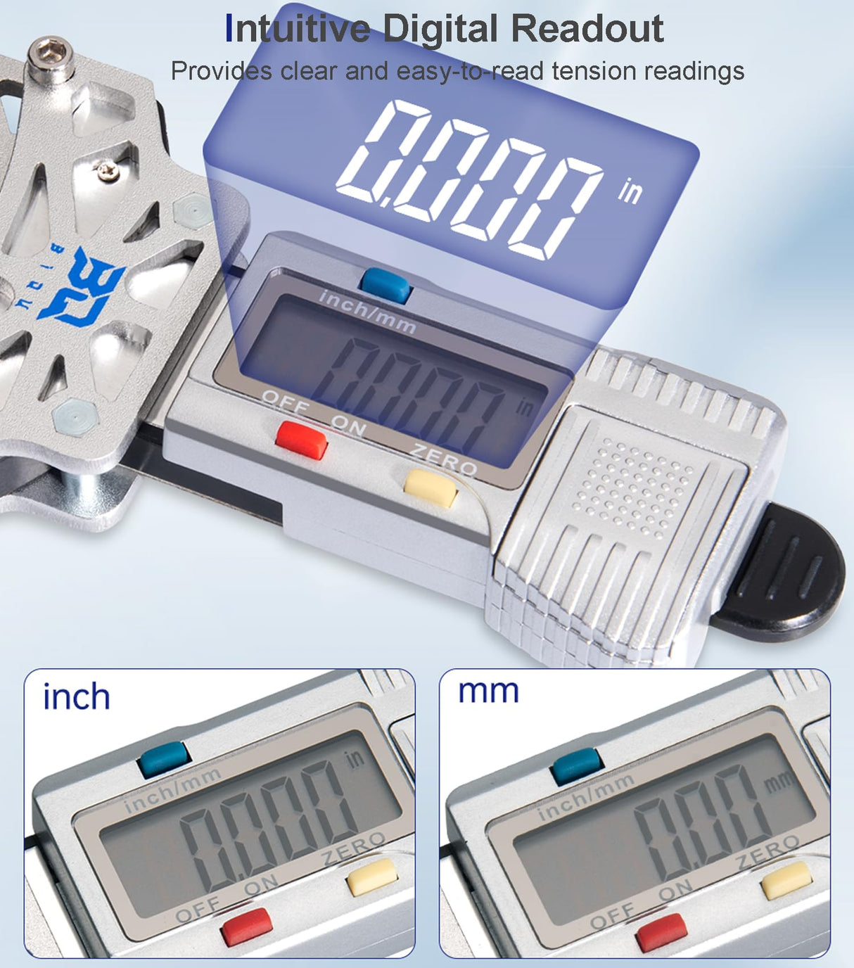 BIQU Belter, Belt Tension Gauge, High Precision Electric Belt Tension Meter, Easy to Read, Belt Tension Tool Designed for 3D Printers BIQU