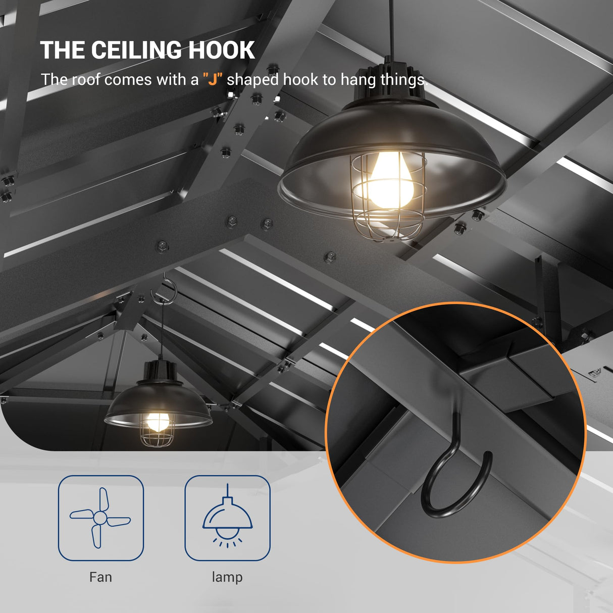 Amopatio 12' X 20' Hardtop Gazebo, Aluminum Metal Gazebo with Galvanized Steel Double Roof, Heavy Duty Permanent Outdoor Large Gazebos with Curtain and Netting for Patio Deck Backyard, Khaki Amopatio