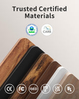 FEZIBO Electric Standing Desk, 48 x 24 Inches Height Adjustable Stand up Desk, Sit Stand Home Office Desk, Computer Desk, Rustic Brown FEZIBO