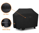 iCOVER Grill Cover- 82 Inch 600D Heavy-Duty Water Proof Patio Outdoor Black Canvas Oversize BBQ Barbecue Smoker Grills Covers G21607 for Weber Char-Broil Brinkmann Holland Napoleon JennAir i COVER