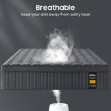 UniPon King Size Mattress, 14 inch Hybrid Mattress with Extra Back and Lumbar Hip Support, Fiberglass Free, 365 Nights Trial & Forever Warranty, Motion Isolation, Enhenced Edge Support, Extra Firm UniPon