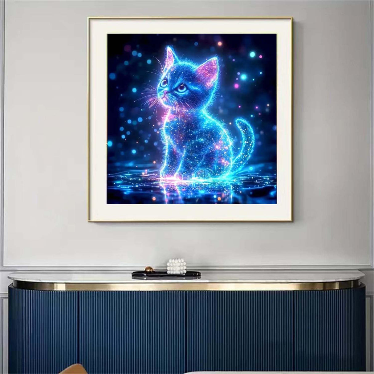 SHICERNHJ 5D Diamond Art Painting Kits for Adults, Animal Cat Full Drill Diamond Painting Kits for Beginner,DIY Round Diamond Dots Painting Art Kits for Adults Gem Art Home Wall Decor 12 X 12inch SHICERNHJ