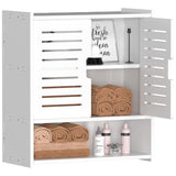 Frstem Bathroom Wall Cabinet, Wall Mounted Medicine Cabinet White Over The Toilet Storage Organizer Hanging Bathroom Cabinet for Bedroom Laundry Room Kitchen Bathroom,16.53" x 14.96" x 7.08" Frstem