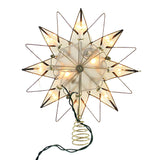 Kurt S. Adler UL3168 Lighted Treetopper, White, Gold Kurt S. Adler
