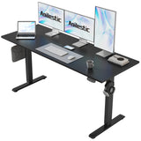 Agilestic Electric Standing Desk, Large 60 x 24 Inches Height Adjustable Desk, Sit Stand up Desk for Work Office Home, Ergonomic Rising Gaming Computer Table with Memory Preset, Black Agilestic