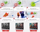 ‌Paint by Numbers Kit for Adults Red Eyed Tree Frog Painting Tropical Rainforest Wildlife DIY Art with 16x20 Inch Canvas Acrylic Paints and Brushes Unique Nature Themed Gift Idea‌ TUMOVO