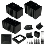 2 Sets DIY Pergola Brackets 3-Way Right Angle Corner Bracket, Gazebo Hardware Kits for Outdoor Patio Pergola Extension Wood Stand Kit Kozyard