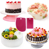 Cake Scraper Smoother Tool Set, DaKuan 12 pcs Cake Smoothing Cutter Plate Tool Combo, Cake Icing Scrapper Cake Edge Decorating Tool. DaKuan