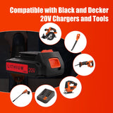 CaliHutt 3.5Ah 20V LBXR20 LBX4020 Lithium Battery Compatible with Black and Decker 20Volt Max LB20 LBX20 LBXR2020 LB2X4020-OPE LBXR20-OPE Cordless Power Drill Driver Tools CaliHutt