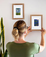 PeakLuv 12Pcs Small Diamond Art Kits Small Diamond Painting Kits, Classic Masterpiece Mini Diamond Art Kits for Beginners, Square Drill Mini Gem Painting 1-Hour Painting for Home Desktop Decor, 6X7in PeakLuv