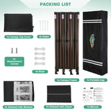 COBIZI 10x30 Pop Up Canopy Tent Heavy Duty with 8 Removable Sidewalls, Commercial Portable Tents for Parties Ez Up Canopy All-Weather Windproof & Waterproof and UPF 80+ Wedding Tent Sun Shelter COBIZI