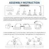 MUUEGM Futon Sofa Bed Couch Memory Foam Futon Convertible Couch Bed Sleeper,Modern Love Seat Daybed Sofa for Living Room,Small Space,Office,71",Adjustable Backrests Armrests,Grey MUUEGM