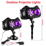 2025 Upgrade Halloween Christmas Projector Lights Outdoor with Memory Function, 58 HD Effects (3D Ocean Wave + Patterns) LED Landscape Lights Waterproof for Indoor Yard Home Party Holiday Decorations ANTEQI