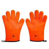 Heat-Resistant BBQ Gloves – Non-Slip Silicone Grip, Waterproof, Perfect for Grilling, Baking, & Smoking – High Heat Protection up to 500°F HASHIMARK