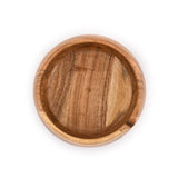 SAMHITA Acacia Wood Yarn Bowl Holder |Hand Carved Yarn Bowls for DIY Knitting Crocheting Accessories (7" x 7" x 4") Samhita