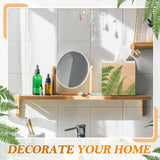 Weysat Unfinished Tissue Box Cover 5. 7 Inch Bamboo Wood Square Tissue Box Holder with Open Bottom with 2 Brushe 1 Paint Tray 12 Paint 2 Diamond Sticker for DIY Bathroom Bedroom Table Office Art Craft Weysat