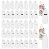 120 Pcs Sublimation Lipstick Keychain Bulk 3.94×1.57 Inch DIY Lipstick Holder Keychain with Key Ring Heat Transfer Keychain Blank Travel Keychain Small Items Organizer for Women Travel Supplies SENONAPO