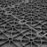 FlooringInc's Nitro 12"x12" Snap-Together Garage Flooring Tiles, Non-Slip Interlocking Plastic Floor Mat, Organization & Storage, Coin Pattern, Graphite, 12 Tiles, 12 Sq/Ft IncStores