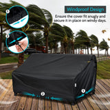 VARIETYFACE Patio Furniture Covers Waterproof,79Wx37Dx35H inches,3-Seater Outdoor Sofa Covers Sunproof,Durable Lawn Furniture Covers, Black VARIETYFACE