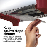 Hamilton Beach 2 Slice Toaster with Extra Wide Slots, Shade Selector, Auto-Shutoff, Cancel Button and Toast Boost, Red Hamilton Beach