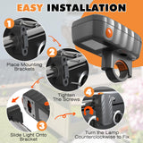 Grill Light Designed for Blackstone Griddle & Weber Grill, Valentines Day Gifts for Him, Automatic On/Off BBQ Light, Blackstone Griddle Accessories, LED Grill Lights for Outdoor Grill, Gray OATISLIFE