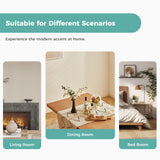 MORDEER Solid Wood Dining Chairs Set of 6, Wooden Dining Room Chairs for Whole Family Use, Farmhouse Kitchen Chairs Set Suitable for Dining Room, Living Room, Stackable Dining Chairs, Black MORDEER