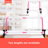 XEmbro Large Embroidery Scroll Frame, Adjustable Cross Stitch Scroll Frame, Plastic Clip Frame for Embroidery, Punch Needle Frame Scroll Frames for Cross Stitching, Needlework(34.6 x 14.2 Inches) XEmbro