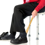 GLEAVI 2pcs Handle Wood Shoehorn： Wood Shoehorn Long and Short Shoe Horn Shoe Spoon Non Slip Shoe Lifter Lazy Shoes Aid Tool for Seniors Elderly Adults Shoe Horns for Men Women-Kids GLEAVI