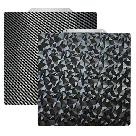 JUUPINE PEO PET Build Plate for Adventurer 5M/5M pro/Ender 3/3 Pro/Ender 3 S1/Ender 3 V2 Neo/Ender 3 Neo 3D printer,Diamond PEO+Carbon Fiber PET Spring Steel Sheet Plate 235x235mm 3D Printer Platform. Wefuit