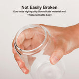 ASKIZ [20Pcs Set] Glass Cups With Bamboo Lids And Straws,16Oz Glass Water Bottles Glass Jars Cups Drinking Glasses, Beer Glasses Ice Coffee Glasses For Juicing Coffee Soda Tea ASKIZ