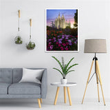 Diamond Painting Kits for Adults, Kids Salt Lake Temple Scenery DIY 5D Diamond Painting Arts Craft for Home Wall Decor Birthday Gifts 12x16in YEEIFFD