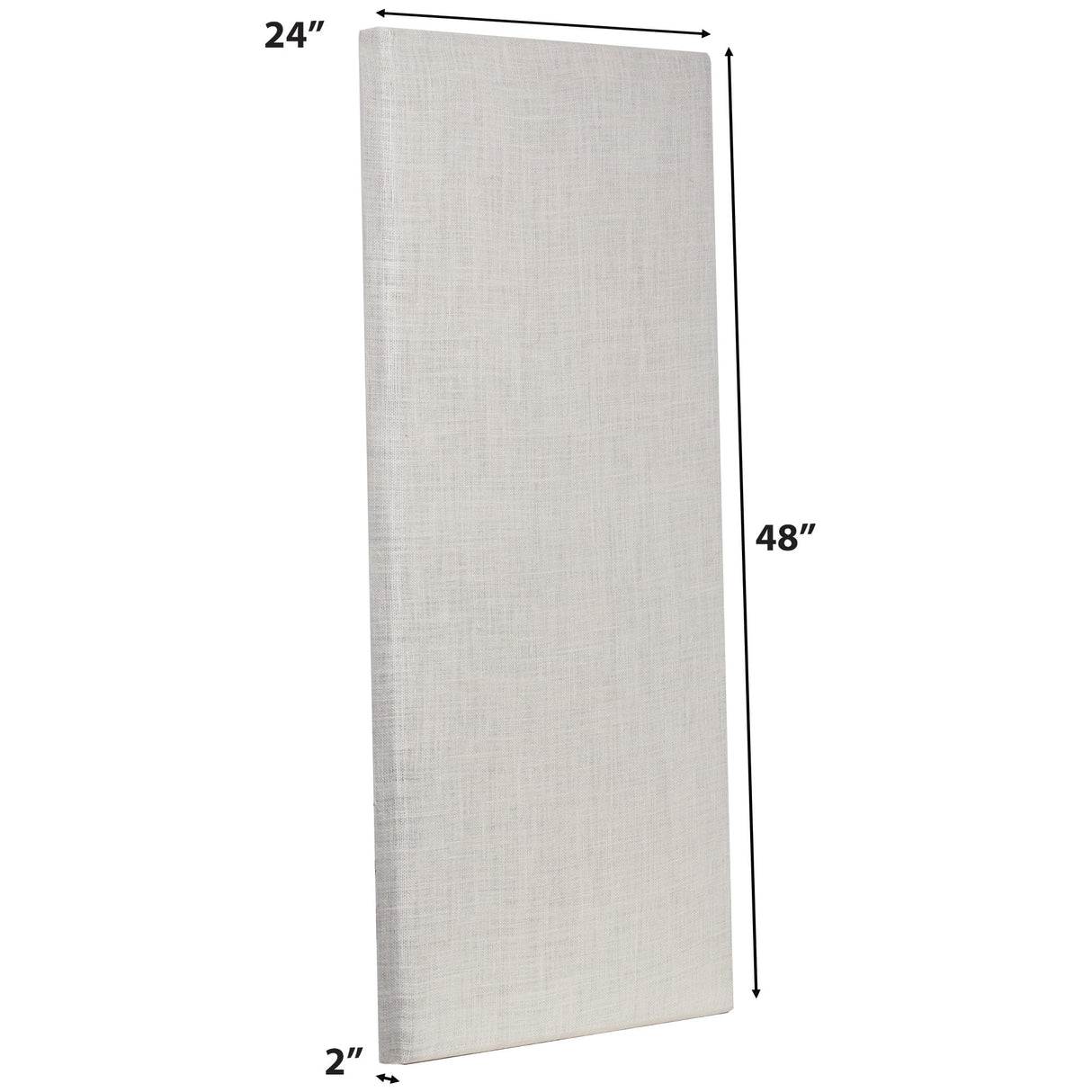 ATS Acoustics Sound Absorbing Noise Dampening Acoustic Panel Wall Treatment 24" x 48" x 2" Beveled Edge (Ivory) ATS Acoustics