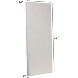 ATS Acoustics Sound Absorbing Noise Dampening Acoustic Panel Wall Treatment 24" x 48" x 2" Beveled Edge (Ivory) ATS Acoustics
