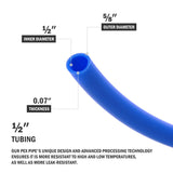 ZELCAN PEX Water Pipe PEX Tubing 1/2 Inch, 2 Rolls of 300ft PEX-B Coil Hose, Non Oxygen Barrier PEX Water Tubes for Water Line & RV Sewer Hose, PEX Radiant Heat Tubing(Red+Blue) ZELCAN
