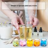 Heigble 3.3 lb High Density Transparent Gel Candle Wax Clear Gel Wax Jelly Candle 100 Pcs Wick and 100 Pcs Wick Stickers for DIY Making Handmade Projects Material Supplies Heigble