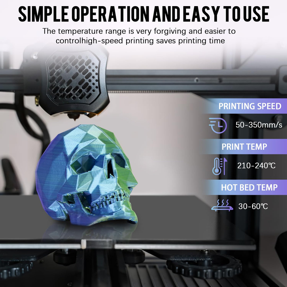 Dynta Tri-Colors Silk Pla Filament 3D Printer 1.75mm Filament Bundle, Multi-Color, 6 Pack 250g Each Dynta