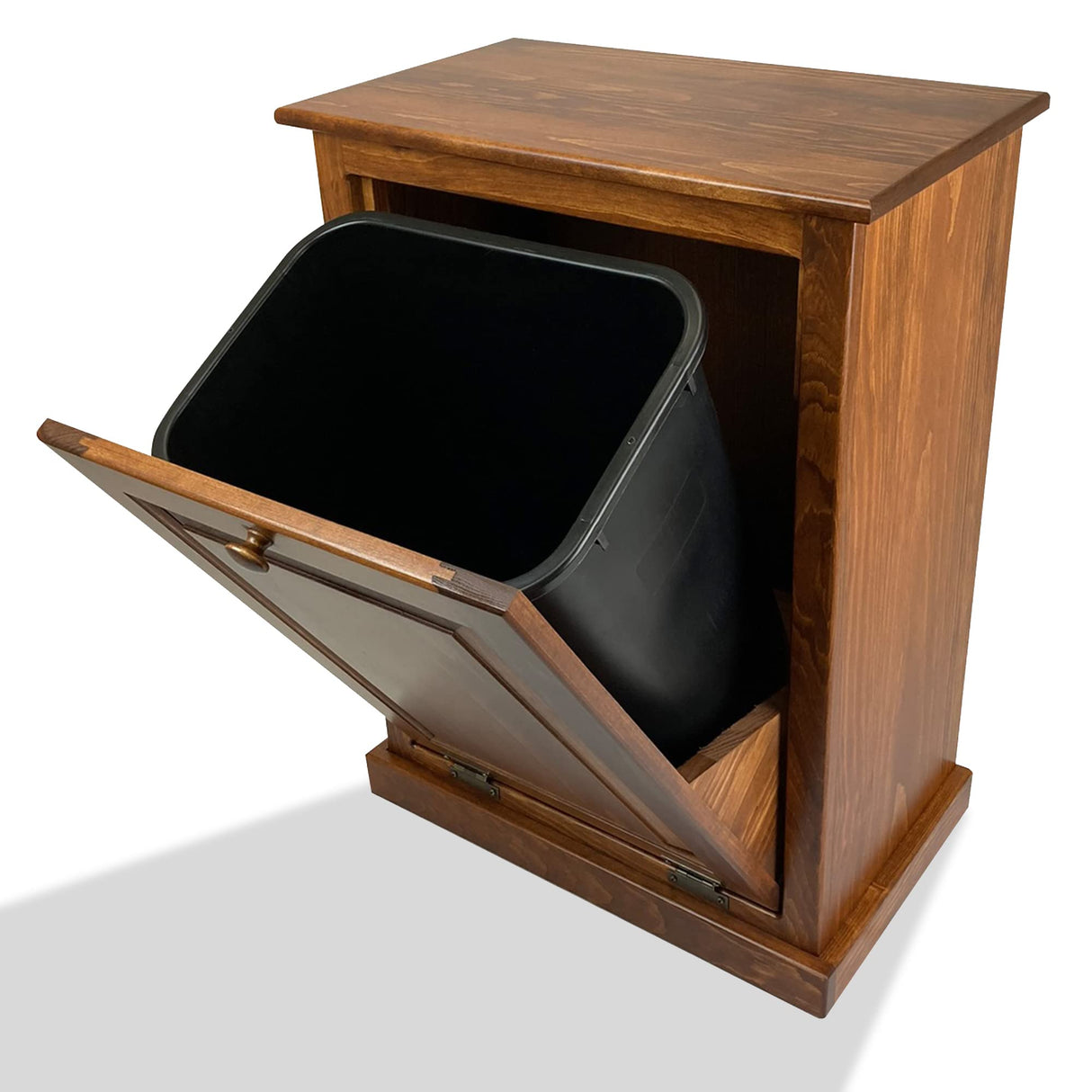 Peaceful Classics Tilt Out Trash Cabinet Without Drawer - Wooden Pull Out Cabinet, Decorative Trash Bin Cabinet for Kitchen, Bedroom, & Home Patio, Tilt Out Laundry Hamper Cabinet - Cherry Peaceful Classics