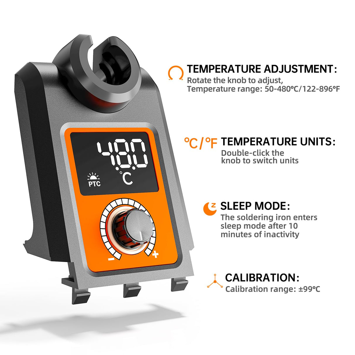 Digital Soldering Iron station Kit, 2 Auxiliary Clamps, 5 Soldering Iron Tips, Solder Wires, Solder Suckers, Stainless Steel Tweezers, and a Phillips Start, soldering station MEAKEST